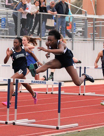 McNeilcoach's tweet photo. Week 3 undefeated in girls 100 hurdles McNeil  senior Faith Tormusa meet champion Ranger Relays at Smithson Valley HS @faithprecious00 @MHSMavs https://t.co/cmkmzmrBqq