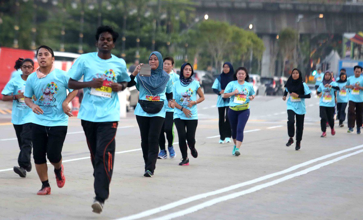 Asian Games 2018 On Twitter Asiangames2018 Fun Run Was Held