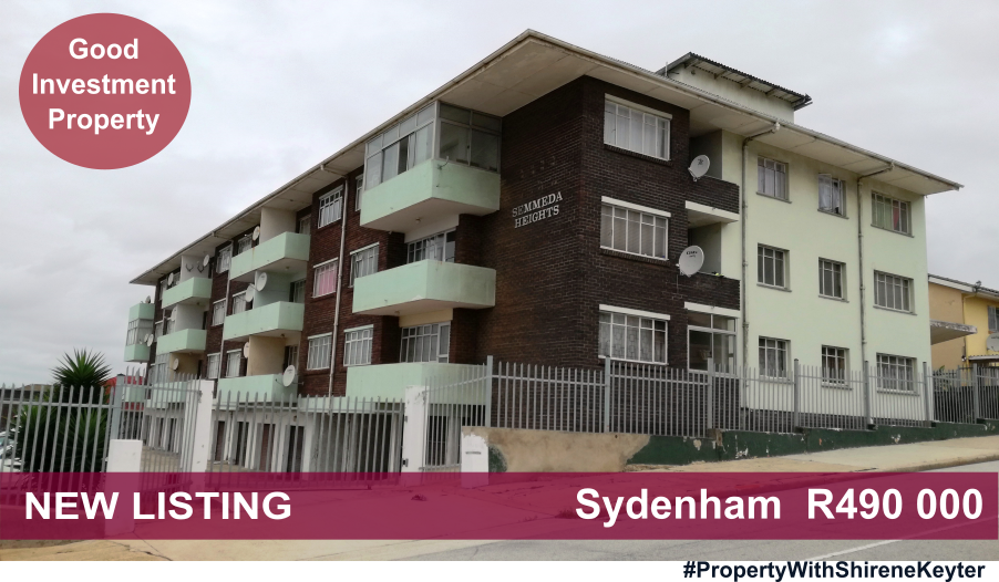 ShireneKeyter's tweet photo. For Sale: Solid 84sqm 2 bedroom flat for sale in Sydenham. Fully secure with lock up garage. R490 000  #propertywithshirenekeyter https://t.co/eprvduShJC