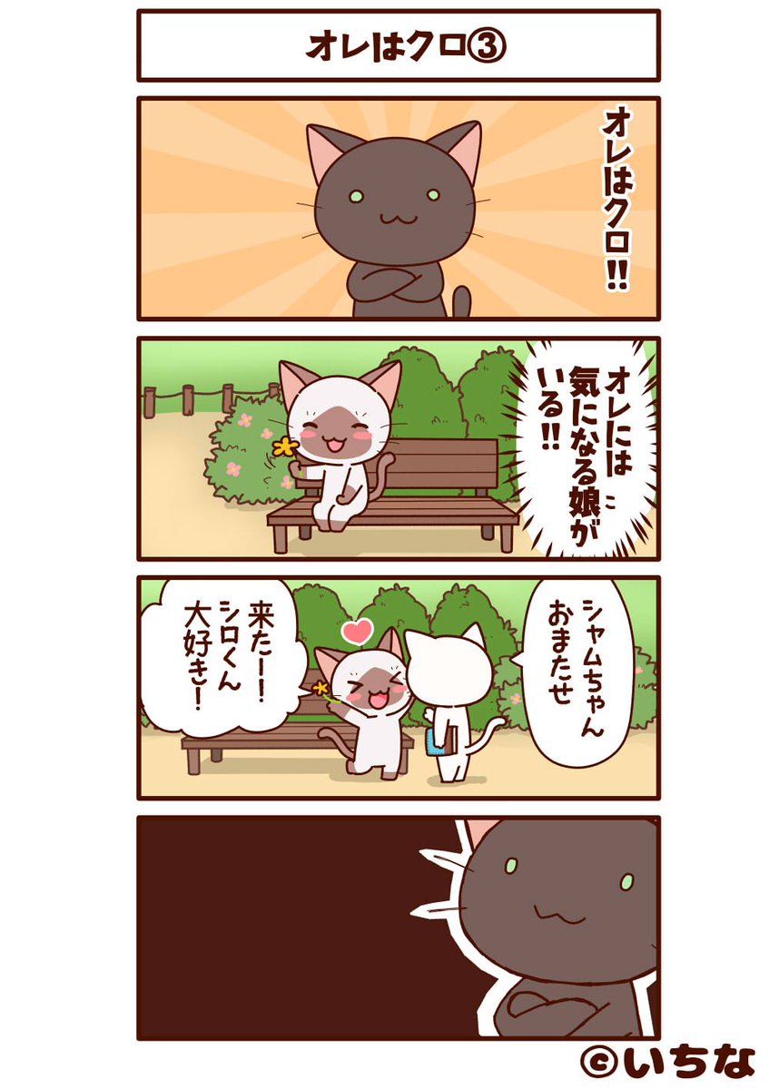 週刊シャムちゃん「オレはクロ③」 | いちな『かまってシャムちゃん