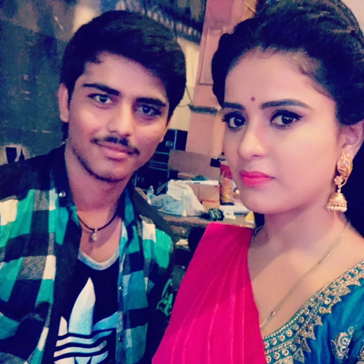 shiva_dancer's tweet photo. #Zee_Telugu i$ #Famous #FoR_BringinG_New_Faces on #Small_ScreeN, is #RepeatinG it B¥ #LaunchinG @ #New #Girl #Tanuja as #THe #Leading #Protagonist '#parvathi' in #Mudda_Mandaram paravthi and me https://t.co/BXL7a9KQWU