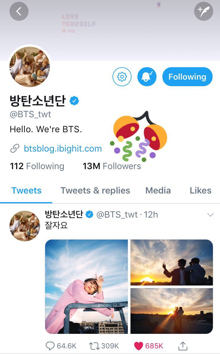 midnight_SUGA's tweet photo. Congrats @BTS_twt on surpassing 13M followers!!! 

방탄 축하해~ 💖🙌🎉
👑👑👑👑👑👑👑

#BTS13M https://t.co/6I2XcK5urb