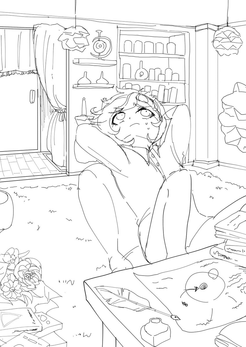 部屋描く練習 