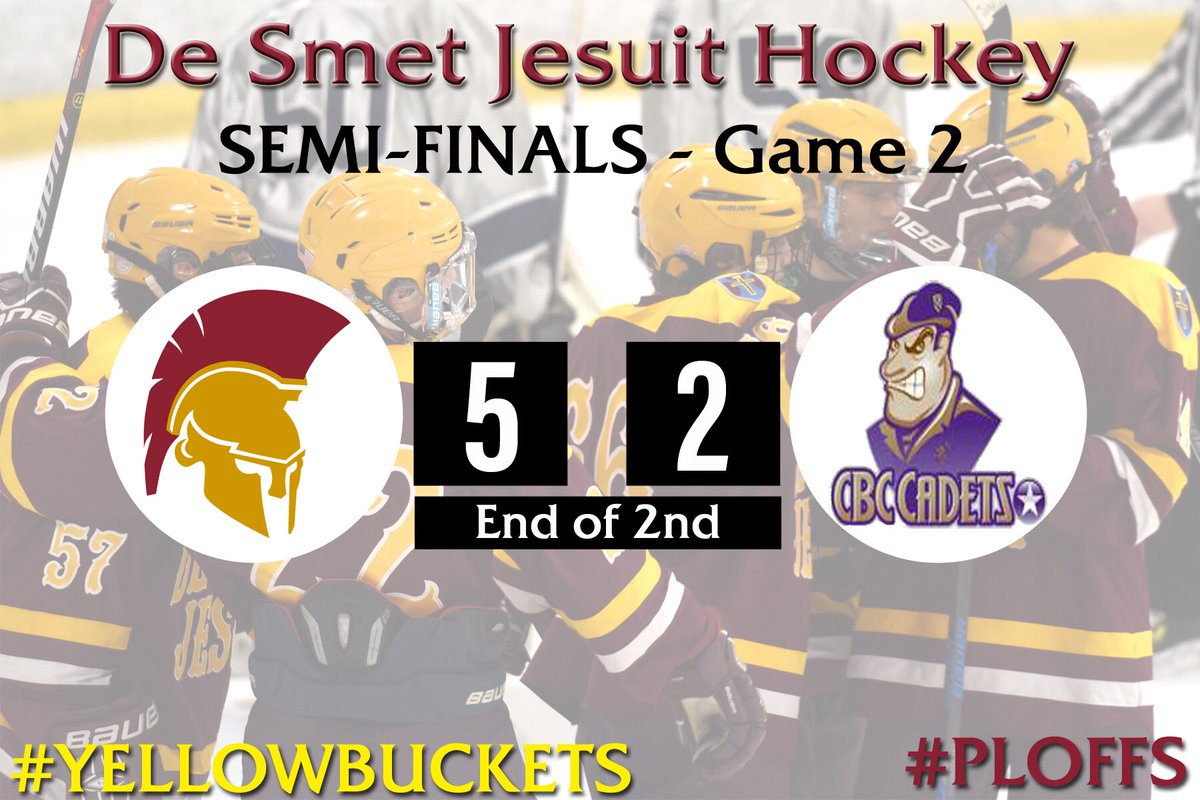 DSJBroadcasting's tweet photo. That’s a Final - time for a winner take all #MiniGame for a trip to ScottTrade for @MidStatesHockey #ChallengeCup #ploffs #yellowbuckets #stlpreps https://t.co/N8unLs5bVs https://t.co/vv4y1dUQki
