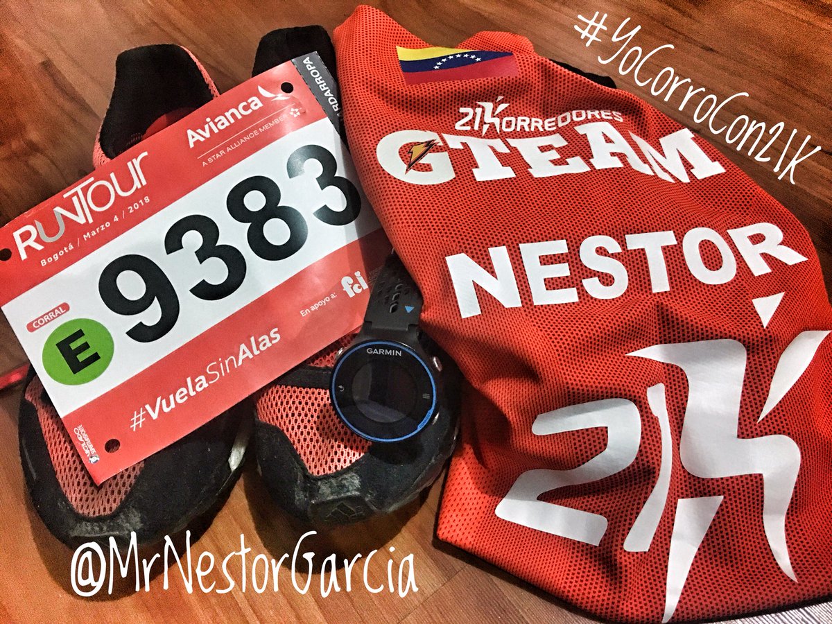 MrNestorGarcia's tweet photo. Listo para #VolarSinAlas en @Avianca #RunTour2018 con el mejor equipo @21Korredores #YoCorroCon21K #SiguenosHastaLaMeta #EsosLocosQueCorren #AthletesUnfiltered #Somos21Korredores #CorreViveSiente #SoyMaratonista #YoCorroEnEquipo #GatoradeCol #GarminCol #Strava Training #Running https://t.co/8Jz9uq9npX