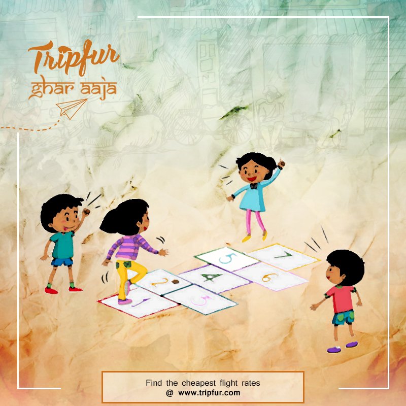 tripfur's tweet photo. Because some memories stay with you forever and playing "stapu" no matter how the weather is, is one of them!

Revisit these happy days with #Tripfur.

#GharAaja #FlyHome https://t.co/LXXhx17CMT