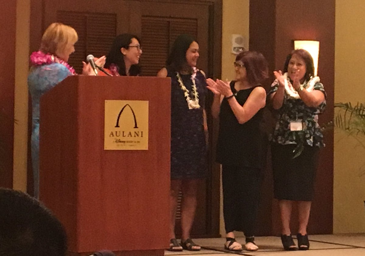 MsDedwylder's tweet photo. Beyond thankful for these ladies. Thank you for your hard work in orchestrating an event to celebrate our profession. #ECET2HI has me feeling appreciated, empowered, inspired, and EXCITED to continue my lifelong journey as an educator. https://t.co/s3PyrJ6pbi