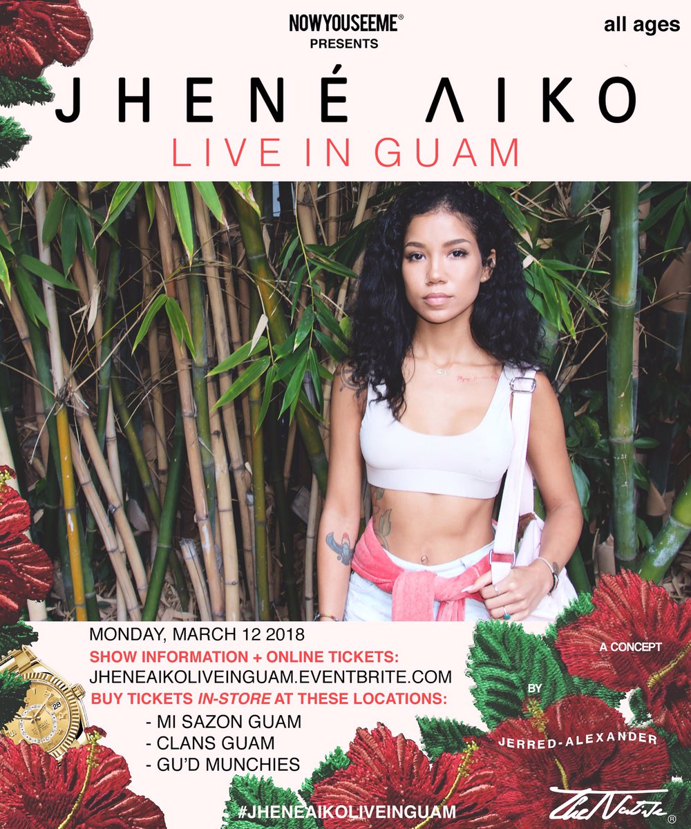 WHOISJPARADISE's tweet photo. ⚡️FLASH GIVEAWAY⚡️
⚡️TODAY ONLYYYY⚡️

(FOLLOW ME+FAVORITE+RETWEET) 

This Tweet for a chance to win (2)
GA EXPRESS Tickets!! Picking (1) Male &amp; Female Winner tonight at 11:30PM!

8 DAYS AWAY FROM 
#JHENEAIKOLIVEINGUAM!!!!
🌺🌺🌺🌺🌺🌺🌺🌺🌺🌺🌺

https://t.co/E94ce0oE0d https://t.co/GI9GBmDrfn