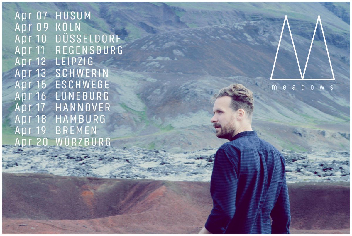 Germany! I'm coming for you in April! So happy to be back on the road! Ticket, venues etc will be posted on my facebook page (goo.gl/vfyUgg). #meadows #tour #livemusic #TheOnlyBoyAwake