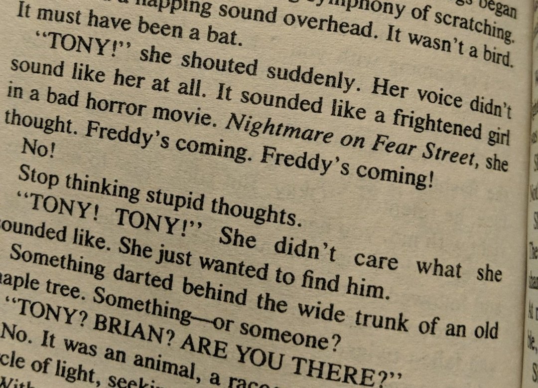 LiliLostInABook's tweet photo. @NightFearStreet hey have you guys read the Fear Street book called The Surprise Party, because... 🤯 https://t.co/0CnUlQAcfN
