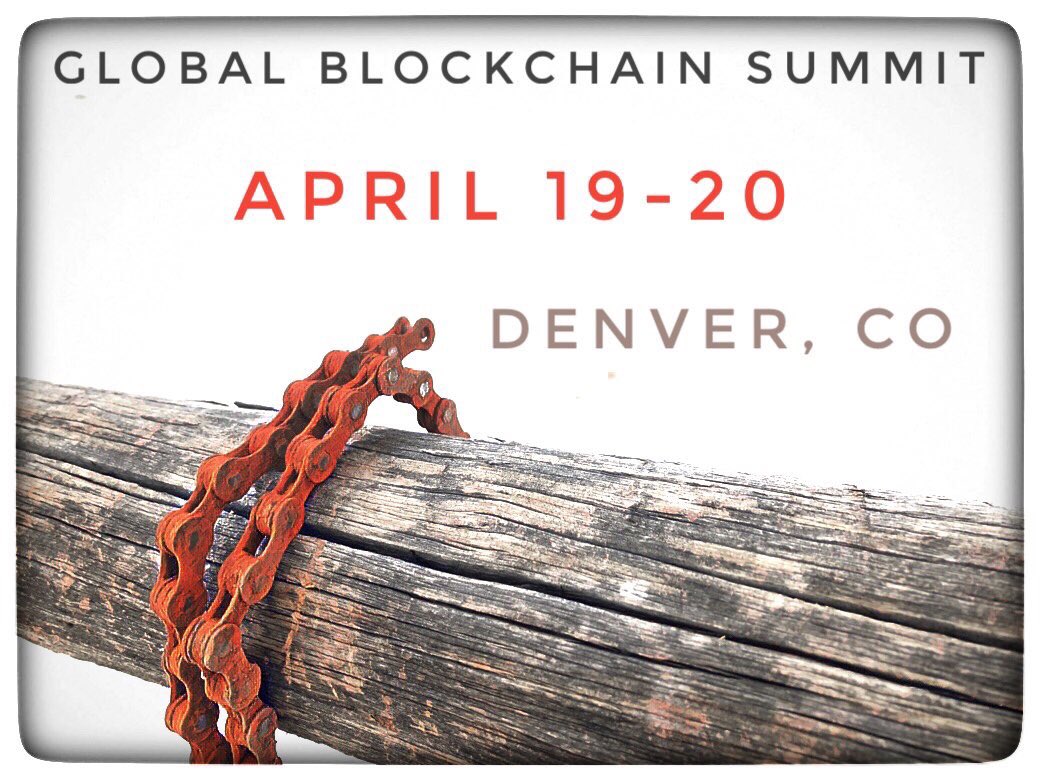 ManyBlockchain's tweet photo. The premier #blockchain event of 2018! Coming to #Denver April 19-20 #GlobalBlockchainSummit2018 Don't miss out and register now! https://t.co/mMg2B5tVJs https://t.co/kHf7rxZdsa
