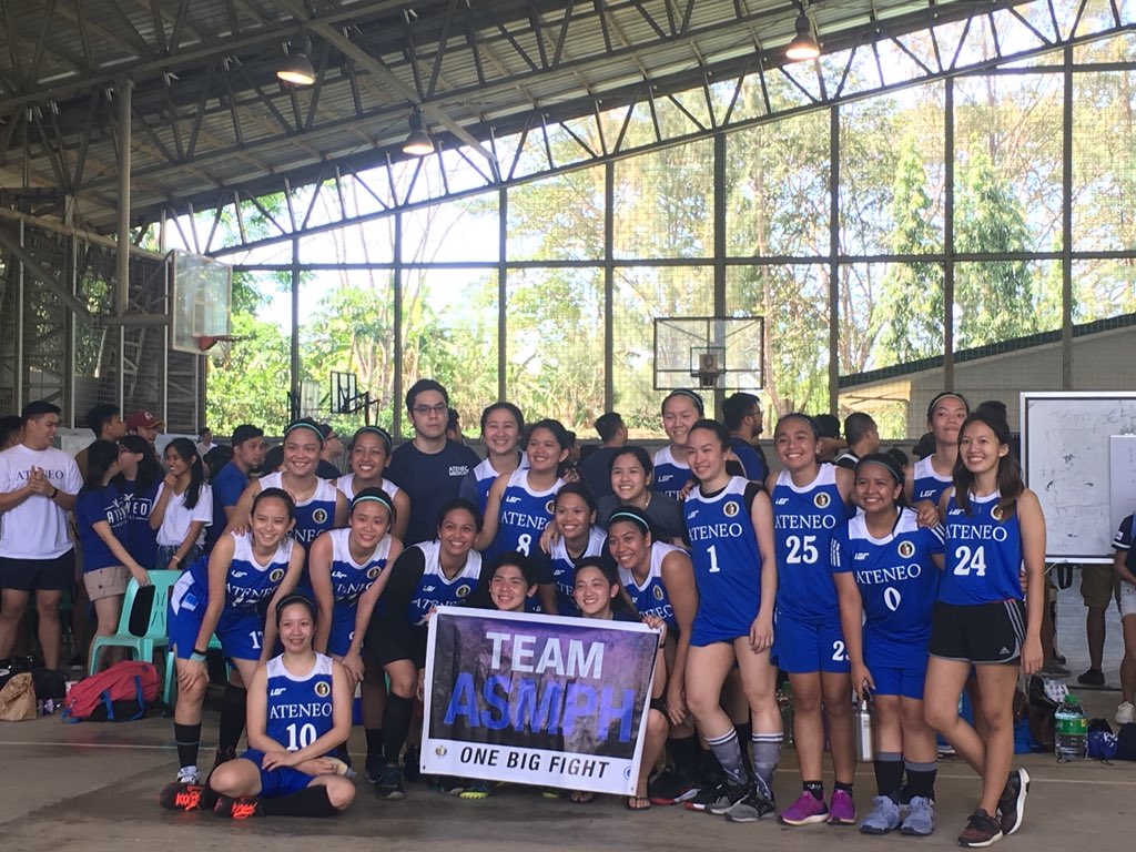 SCOPEASMPH's tweet photo. BASKETBALL, WOMEN’S: The happy faces of a team who goes on the finals! #TeamASMPH https://t.co/G2Db4b3I38