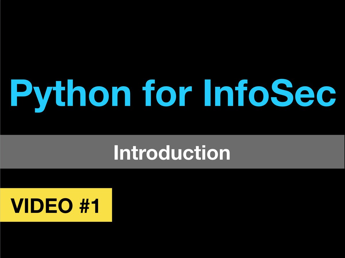 Vmaskers's tweet photo. Python for InfoSec - Introduction

https://t.co/v8EF32mCRR https://t.co/QTqoc8fiIn