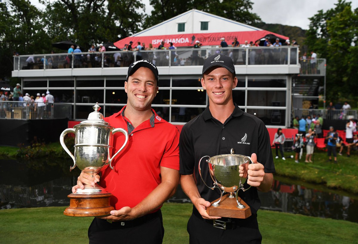 golfnewzealand_'s tweet photo. What an amazing week, capped off by an amazing round from Australia's Daniel Nisbet.
Congratulations to Daniel Hillier on ending as the leading amateur and Nick Voke as lead Kiwi.
Full Article: https://t.co/NJZZy4IkDg
#NZOpen99 @NZOpenGolf @PGAofAustralia https://t.co/MIsaKseSFB