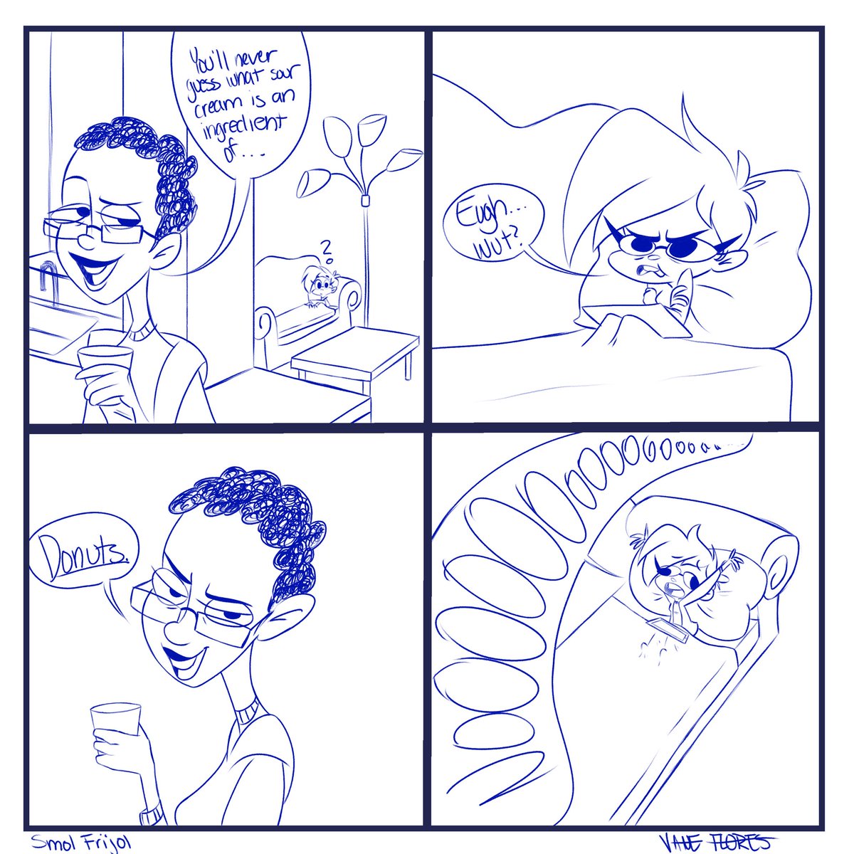 SmolFrijolComix's tweet photo. Sour Cream Donuts https://t.co/n1FoaKn0Zb
