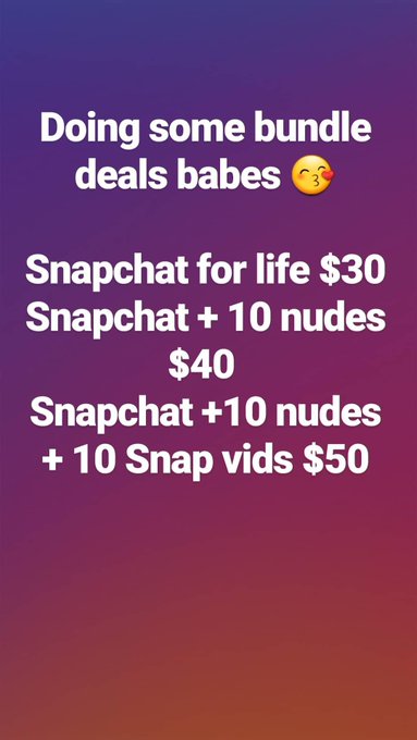 Running this deal again for you babes 😈😘💦💦💦💦💦  #nudesnapchat #premiumsnapchat #xxxsnapchat https://t<a href="/tag/nudesnapchat"class="tags">#nudesnapchat</a><a href="/tag/xxxsnapchat"class="tags"><span>#xxxsnapchat</span></a><a href="/tag/premiumsnapchat"class="tags"><span>#premiumsnapchat</span></a>