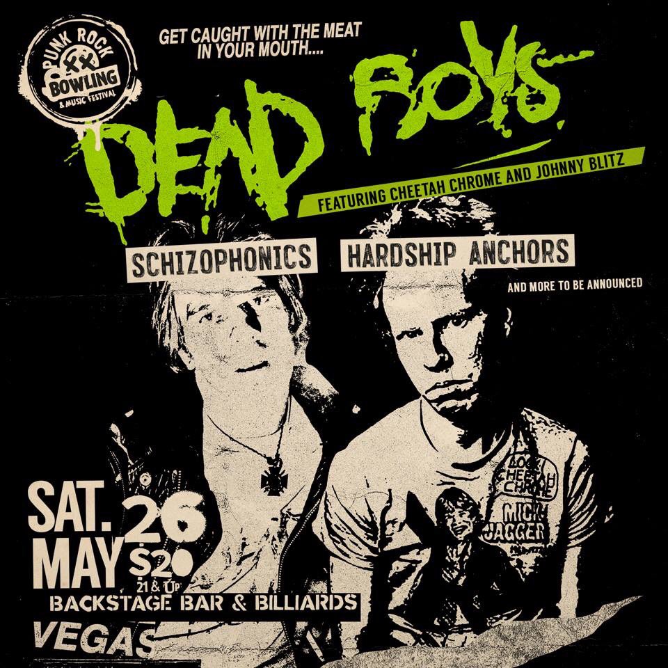 DeadBoysUS's tweet photo. Just announced. 5.26.18 Dead Boys at Punk Rock Bowling in Vegas. Tickets have already sold out. #deadboys #johnnyblitz #cheetahchrome #ginchy #rickyrat #jakehout #suproguitars #labellastrings #1977punk #backstagebar #punkrockbowing https://t.co/XUfHE6JQhp