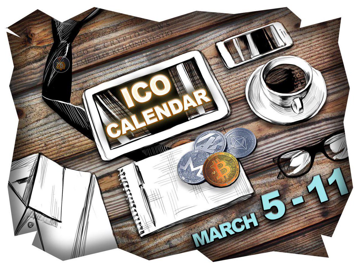 ICO calendar for the upcoming week ...
More info: t.me/blockchaininve…
#ICO #calendar #ICOcalendar #blockchain #ICOs #cryptocurrencies #currency #currecies  #startups