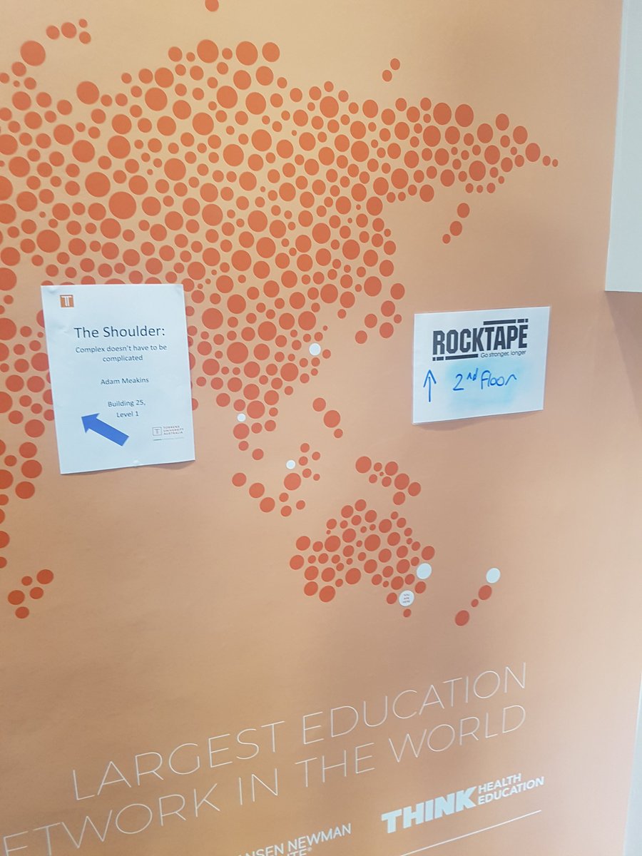 Great couple of days, but <a href="/AdamMeakins/">The Sp⚽️rts Physio</a> must be going soft - Rocktape, Accupuncture, Natural Therapies, Avocados AND the #ShoulderComplex, all together under the one roof... Only in Melbourne!