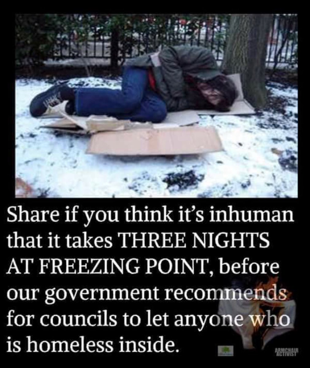 Suffaas's tweet photo. No words needed after reading the post #Government #homelessness #coldweather #coventrycouncil #ShelterForTheHomeless https://t.co/Vi1yhnTAdr