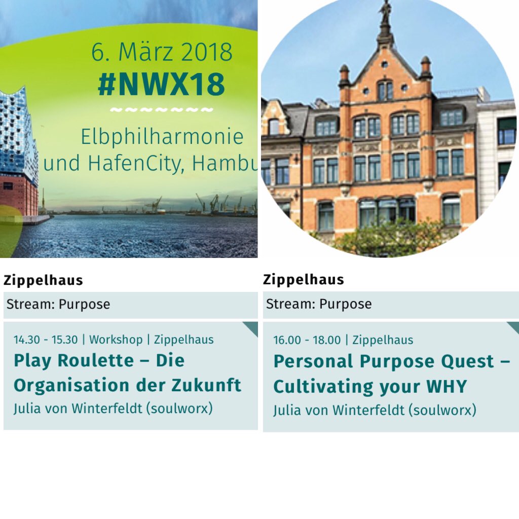 SOULWORX_'s tweet photo. Am 6.3. ist es soweit. #NWX18. Wir sprechen ab 14.30 Uhr im #Zippelhaus über das Erfolgsrezept zukunftsfähige Arbeitskulturen:  Zugehörigkeit, Sinnstiftung, Autonomie und kontinuierliches Lernen. #purpose #purposefulbusiness #sinnzweck #soulworkersmission #Zukunftsvisionen https://t.co/qD46oyhcOH