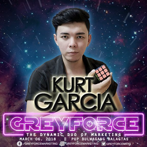 greyforcemktg's tweet photo. Get ready to be astonished by this amazing magician, mentalist and illusionist, Mr. Kurt Russell Garcia!
Catch his mind boggling performance on March 6, 2018 at PUP Bulwagang Balagtas. See you there and may the FORCE be with you!
#GREYFORCE #2NDROMEDAProductions https://t.co/piDG9yGNdu