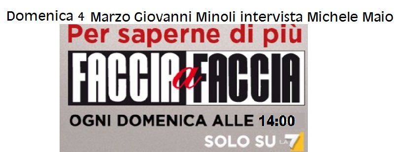 Oggi Domenica 4 Marzo ore 14:00, Giovanni Minoli intervisterà il Dr. Michele Maio. <a href="/facciafacciala7/">Faccia a Faccia La7</a> #Immunoterapia #CIO #Maio