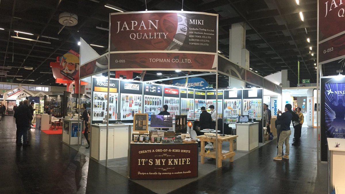 fedeca_tools's tweet photo. 【Come & see our knife kit "It's my knife" 】We will be exhibiting at the eisenwarenmesse!Our stand is Hall 10.2 No.G-055 in the Japan pavilion.
#eisenwarenmesse #eisenwarenmesse2018 #fedeca #itsmyknife #cologne #köln #knifekit #knifemaking #messer #messermachen #messerset https://t.co/364pPuaGiF