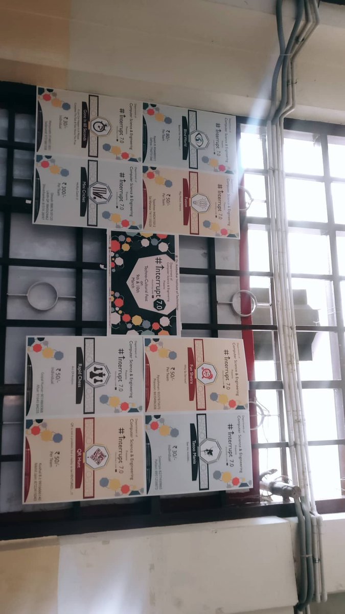 interrupt7_0's tweet photo. Preparations are in full swing and the registrations are open! #interrupt7 #interrupt #departmentfest #cs #cse #computerscience #festapp #drait #festsofdrait #technofest #technoculturalfest https://t.co/uJFDnUlTqs