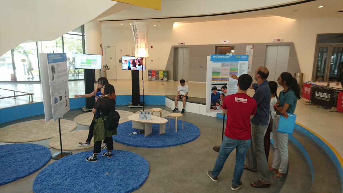 sutdsg's tweet photo. Talk to our pillars' representatives to find out more about each of them. #SUTDOpenHouse2018 #ISTD #ASD #ESD #EPD https://t.co/O2DAYmoxVl