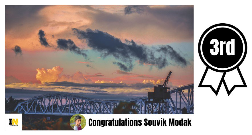 inewscommunity's tweet photo. 3rd place: Congratulations Souvik Modak! keep it up..
#incphoto @inewscommunity https://t.co/X46BUWsELi