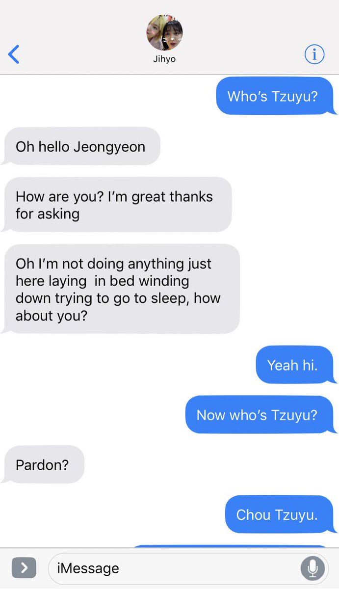 「ᴊᴇᴏɴɢʏᴇᴏɴ ᴛᴏ ᴊɪʜʏᴏ」    “𝚠𝚑𝚘’𝚜 𝚃𝚣𝚞𝚢𝚞?”