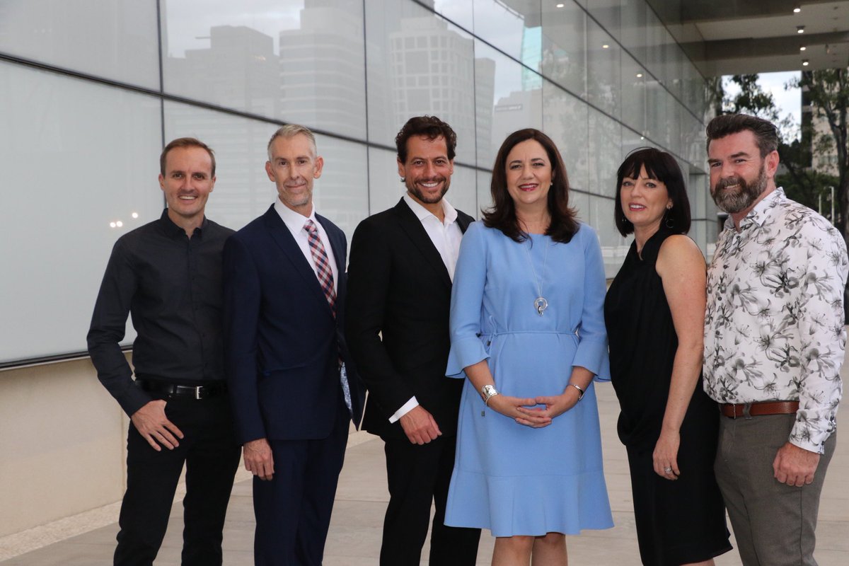 a_palaszczuk's tweet photo. An absolute pleasure to join @ioangruffudd and the cast and crew of Harrow at the worldwide premiere screening tonight. Another Queensland TV success story backed by @Screen_QLD https://t.co/jSgfVY6ijy
