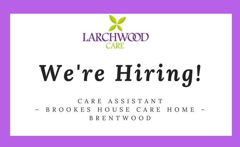 #Jobopportunity We're looking for a new Care Assistant at Brookes House Care Home in #Brentwood, #Essex. For more information, visit ow.ly/ZbRt30iyy6f.