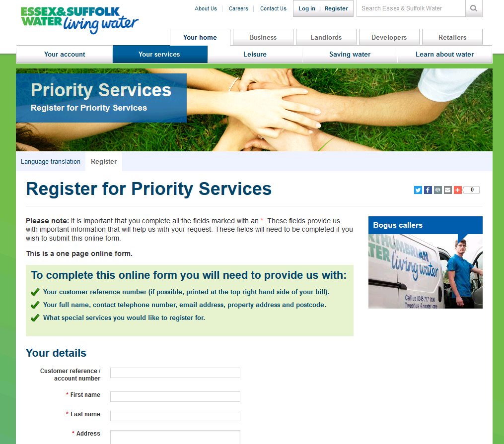 Need some extra help? We offer a number of priority services #free of charge to our customers. To see how we can help visit eswater.co.uk/your-home/your… #essex #suffolk #eastlondon