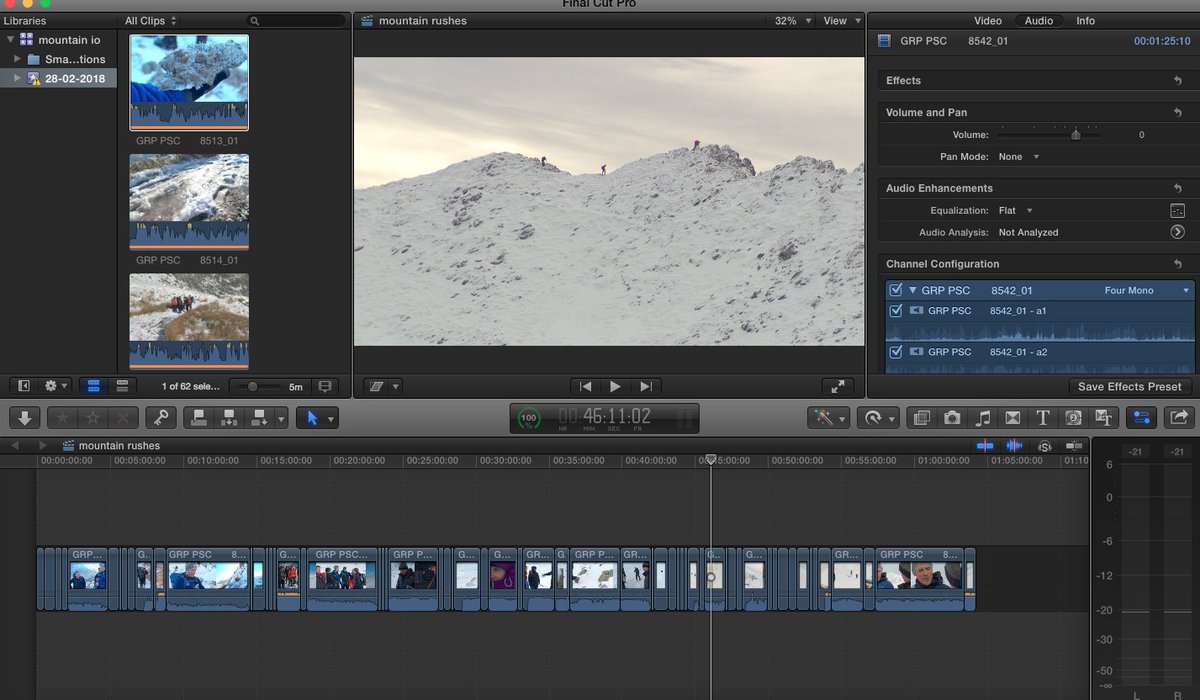 Baby it's cold outside. Filming in extreme conditions.