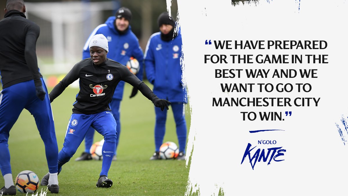 ChelseaFC's tweet photo. 💪 @nglkante #MCICHE https://t.co/FRDfQ8iOp3