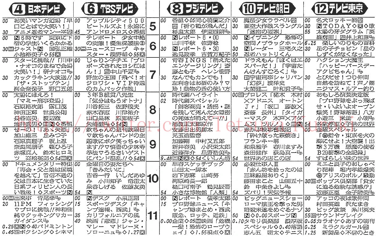 【美品】ONTV 1983年3月　アメリカテレビ番組表 DXc-HblVAAAw2iK?format=webp&