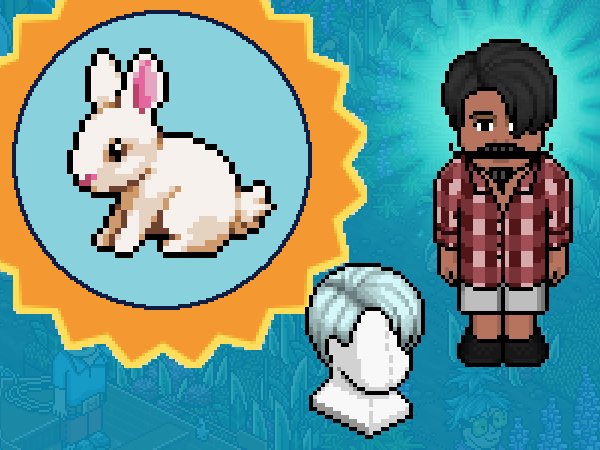 Habbo's tweet photo. **GLOBAL GIVEAWAY**
ReTweet this to have a chance of winning 1 of 50 Floppy Side Parter hairstyles and 1 of 50 EXCLUSIVE Easter Bunny badges! (Badge by @conHabbo)
You cannot win more than once and Habbos from ALL hotels can participate. https://t.co/B7zyu37sS3