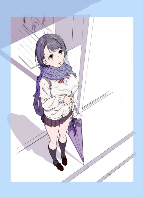 うちの子～😚 もう雪も見納めかなぁ💦
#創作 