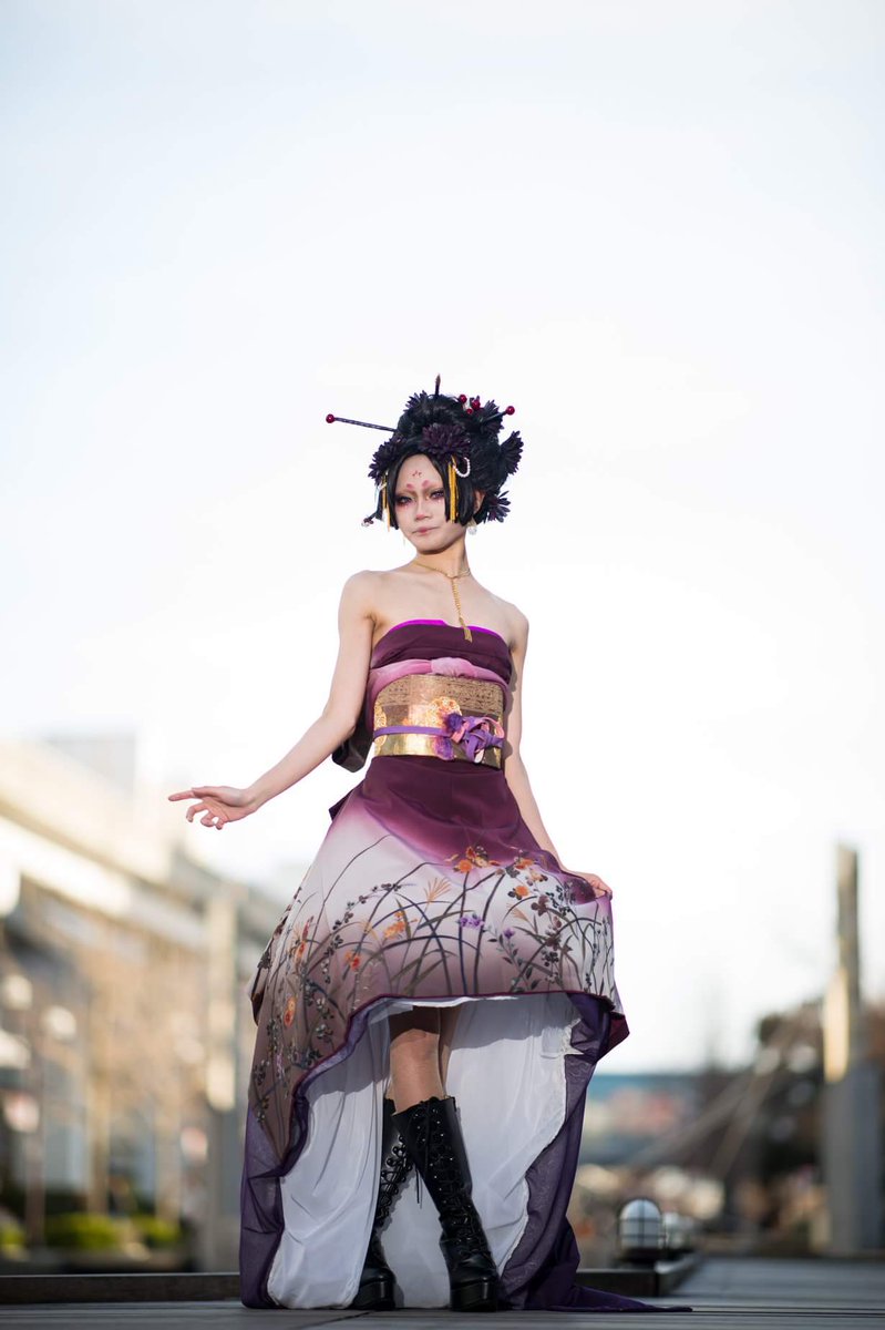 ট ইট র 幸運神 Bon オリエンタル和装 着物ドレス 着付けアレンジ 着物 和風ドレス