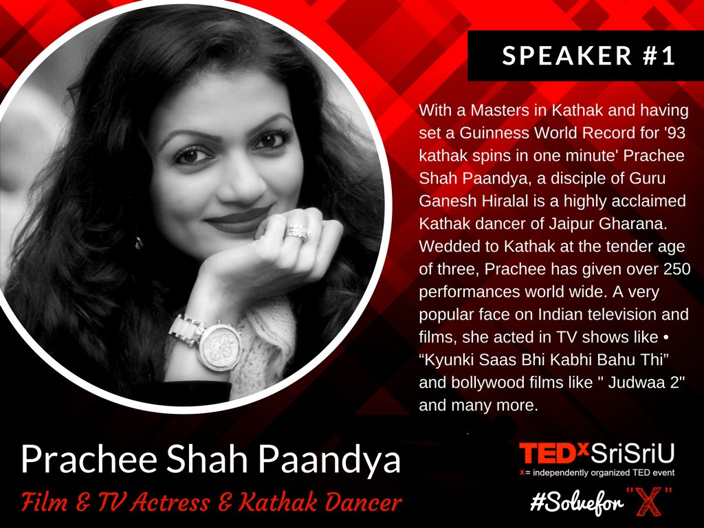 TEDxSriSriU's tweet photo. We have witnessed lots of curiosity regarding the Speakers at the first ever TEDx at Sri Sri University. We’ll keep you waiting no longer! We’re pleased to announce our first speaker for @TEDxSriSriU , the very talented, Guinness World Record Holder, @PracheePaandya https://t.co/JT8VWSAqCF