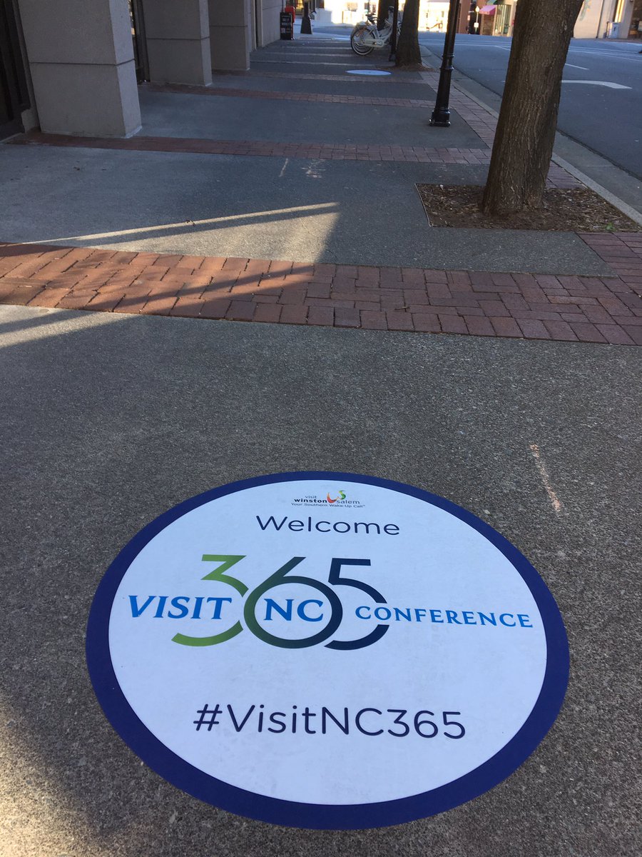 All roads lead to Winston-Salem this morning for the Visit North Carolina 365 conference. #visitnc365
