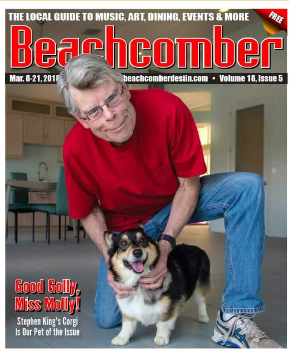 StephenKing's tweet photo. The Thing of Evil a cover girl? What is this world coming to? https://t.co/N8uxlBatDA