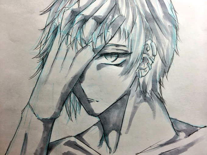 髪かきあげのtwitterイラスト検索結果 古い順