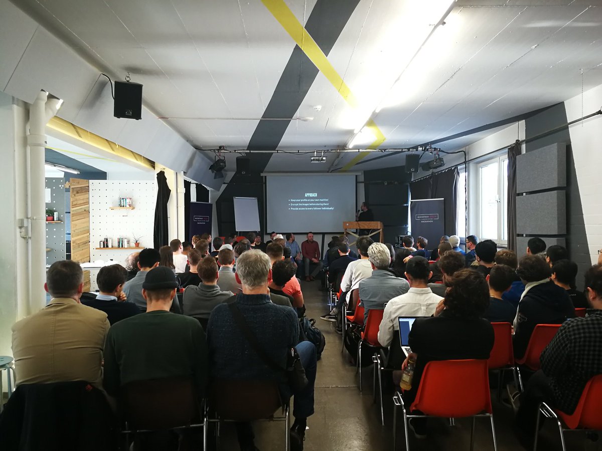 mahoney_magic's tweet photo. Pitching kicking off here @betahaus for @blockstack #hackathon #crypto ideas on fleek! Shout out to the awesome #blockstack team... #blockstagram #developers @BerlinValley #12 teams to rule them all 📣 https://t.co/oL4qsLfkaE