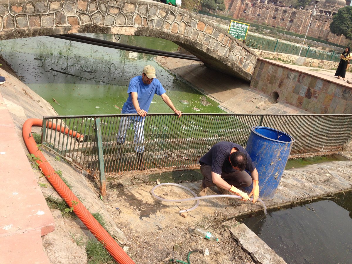 newdelhirising's tweet photo. [HAUZ KHAS LAKE RESTORATION]
Besides launching floating wetlands that will help clean #HauzKhasLake, the inlet channel to the #lake is also being cleaned and a #wetland system is being created, acting as a natural filter for the incoming water.

#EvolveEngineering
#NewDelhiRising https://t.co/OyL80E0EZ7