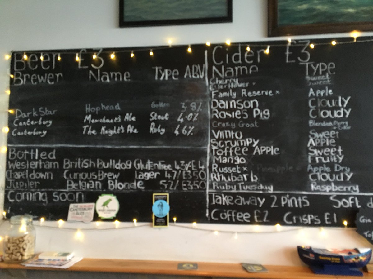 The snow has gone and whilst still miserable outside, nice warm welcome in here. Menu as below, or you could indulge in a gin or a wine #ale #wine #gin #cider #camrapoty