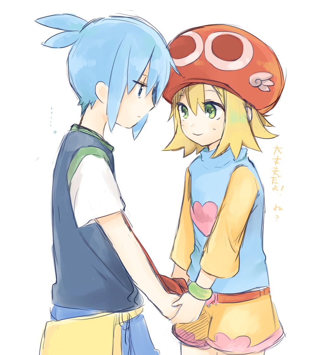 あかじこう 4 7ぷよコネ お題箱より 落ち込んでるシグと慰めるアミティなシグアミです