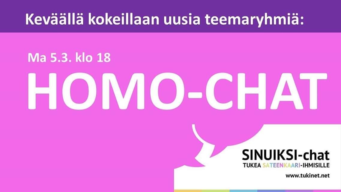 Sinuiksi's tweet photo. Ma 5.3. klo 18 chat homoudesta
https://t.co/Sp0RbqDlCN

#tukinet #solmussa #seta_ry #sateenkaarevat_vantaa
#setanseniorit #mll #merilapinseta #jklseta #tuseta_ry
#lahdenseta #rovaniemenseta #nuortenvaestoliitto #hivpoint
#tusetanuoret #samanarvoinen #poikienpuhelin #poikientalo https://t.co/wkrEag6KCH